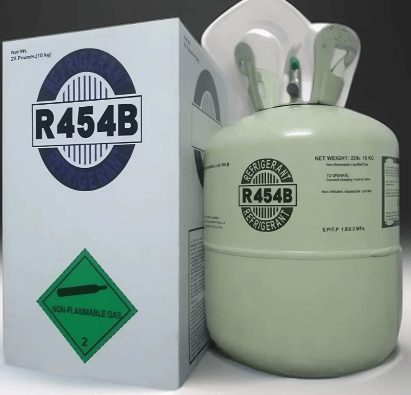R454B is a low global warming potential refrigerant used to replace high GWP refrigerants and is suitable for refrigeration systems such as household and commercial air conditioners and heat pumps.